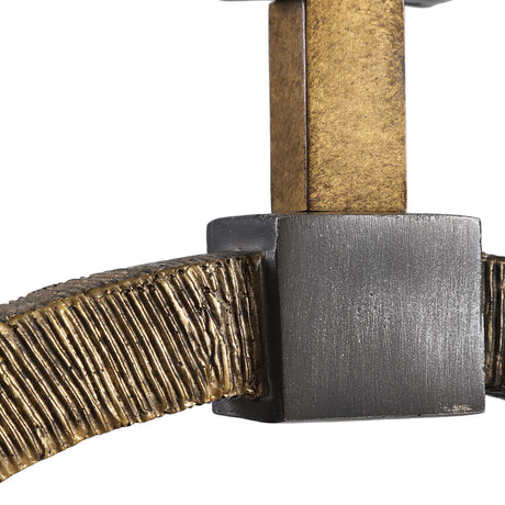 Relic Table Lamp Aged Gold - Light Brown / Silver by Uttermost - View 5