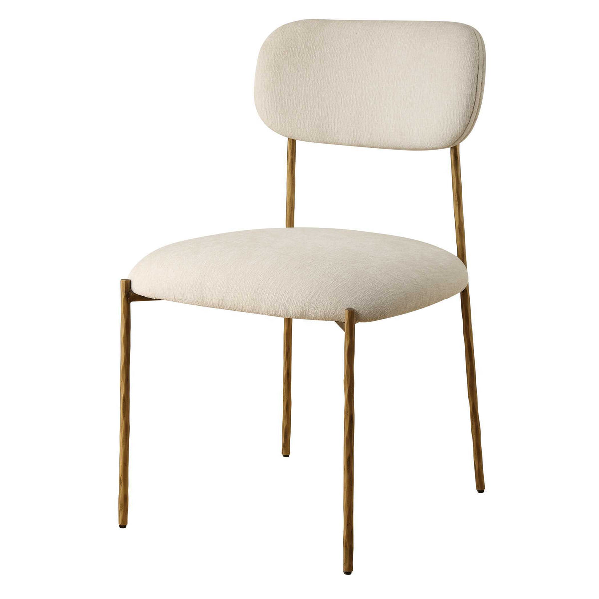 Capture Dining Chair (Set of 2) Gold / White - White / Gold by Uttermost - View 4