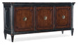 Charleston Entertainment Console - Dark Brown / Black by Hooker Furniture - View 1