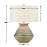 Natrone Table Lamp - Green by Uttermost - View 3