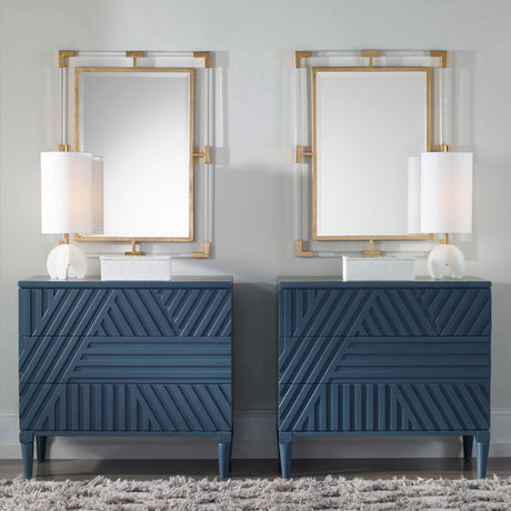 Balkan Modern Wall Mirror - Gold by Uttermost - View 4