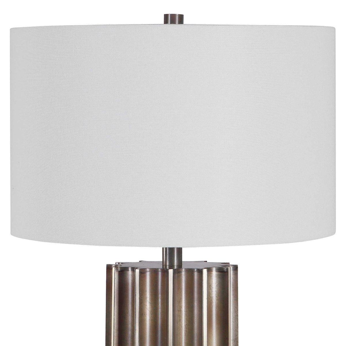 Khalio Gun Metal Table Lamp - Dark Brown / Silver by Uttermost - View 5