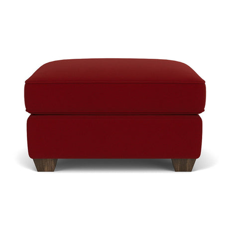 Carson Leather Ottoman, Heavy Thread Stitching | Flexsteel