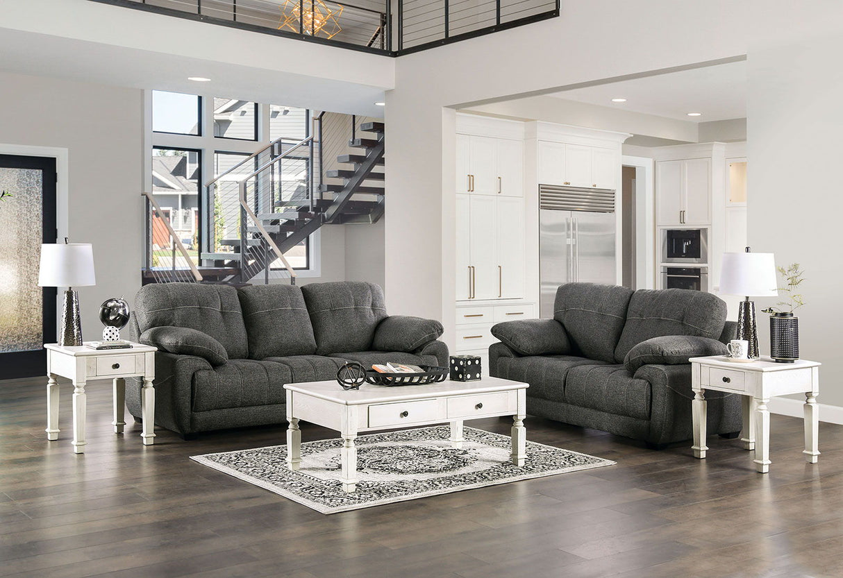 Canby - Sofa & Loveseat - Dark Gray | Home Elegance USA