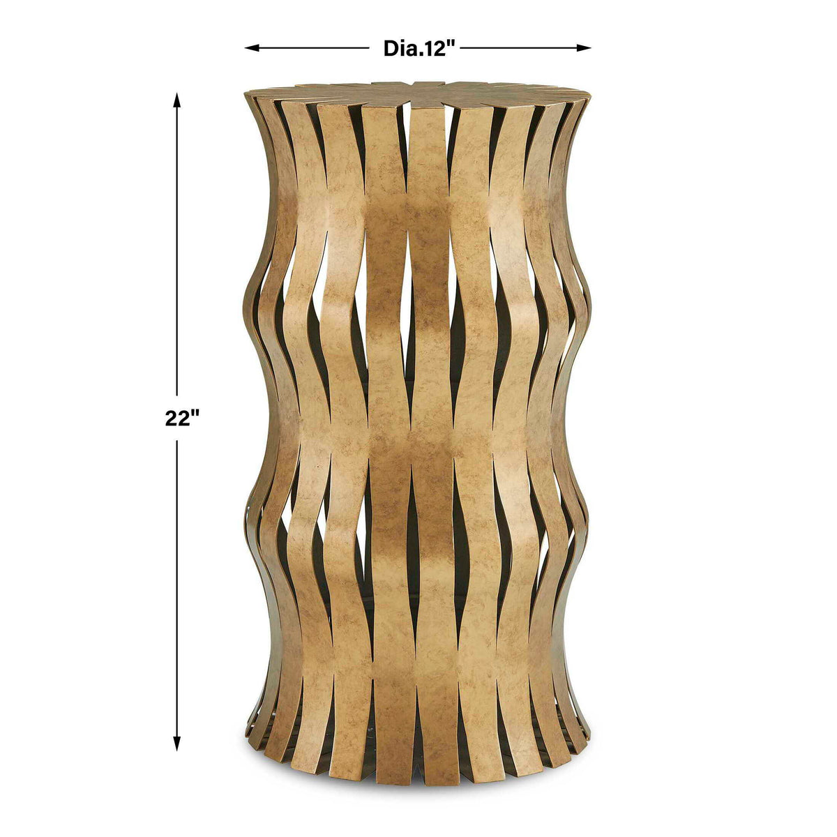 Arida Accent Table - Gold by Uttermost - View 6