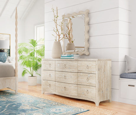 Serenity Bora Landscape Mirror - White by Hooker Furniture - View 4