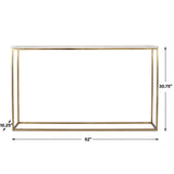 Redmond Sofa Counter Table - Gold / White by Uttermost - View 7