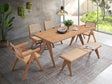 Valentina 6Pcs Rattan & Natural Finish Patio Furniture Set - sold by Home Elegance USA
