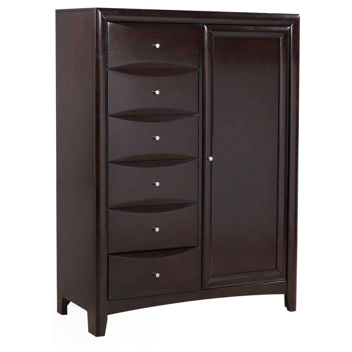 Door Chest - Phoenix 6-drawer Door Chest Deep Cappuccino