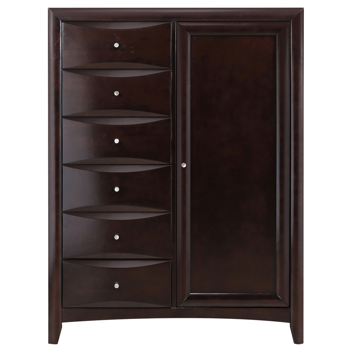 Door Chest - Phoenix 6-drawer Door Chest Deep Cappuccino