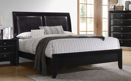 Eastern King Bed - Briana Wood Eastern King Panel Bed Black