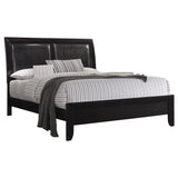 Briana Wood Eastern King Panel Bed Black | Coaster | Home Elegance USA