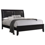 Queen Bed - Briana Wood Queen Panel Bed Black