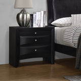 Briana 2-drawer Nightstand Black - Home Elegance USA