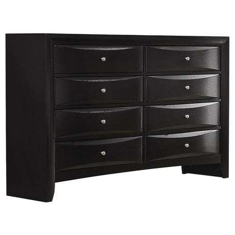 Dresser - Briana Rectangular 8-drawer Dresser Black