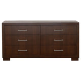 Jessica 6-drawer Dresser Cappuccino - Home Elegance USA