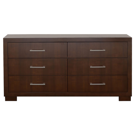 Dresser - Jessica 6-drawer Dresser Cappuccino