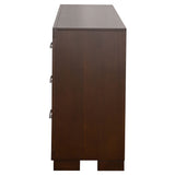 Jessica 6-drawer Dresser Cappuccino - Home Elegance USA