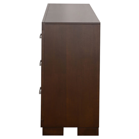 Dresser - Jessica 6-drawer Dresser Cappuccino