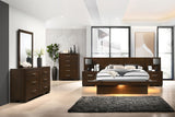 Jessica 5-drawer Bedroom Chest Cappuccino - Home Elegance USA