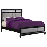 Eastern King Bed - Barzini Wood Eastern King Panel Bed Black