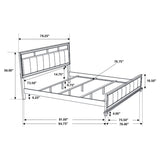 Barzini Wood Eastern King Panel Bed Black | Coaster - 200891KE - Home Elegance USA - 4