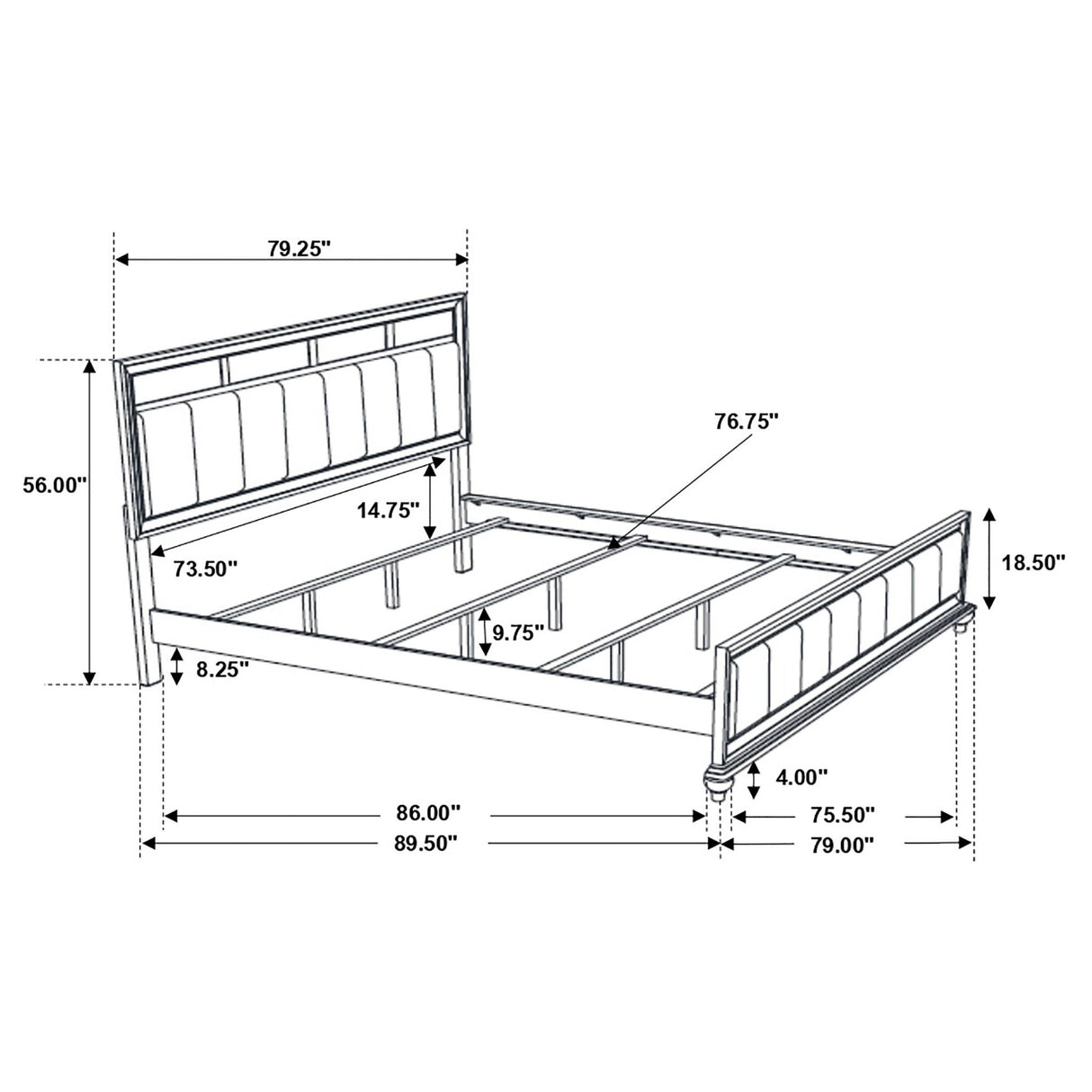 Barzini 5 - piece California King Bedroom Set Black | Coaster | Home Elegance USA