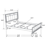 Queen Bed - Barzini Wood Queen Panel Bed Black