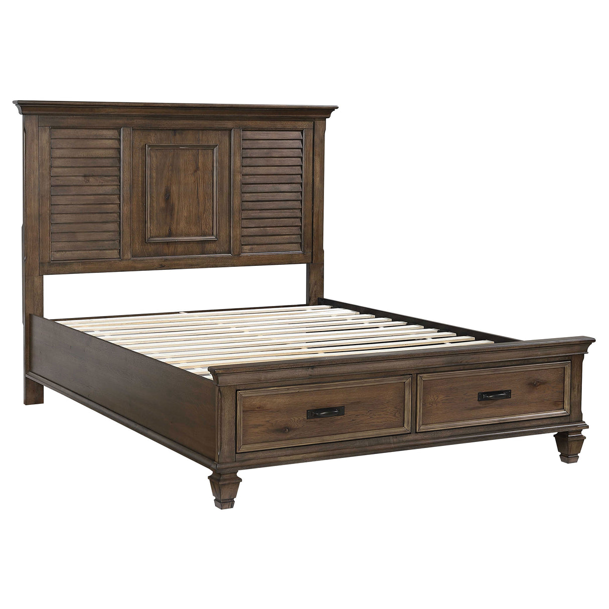 Eastern King Bed 4 Pc Set - Franco 4-piece Eastern King Bedroom Set Burnished Oak