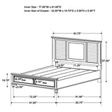 Eastern King Bed 4 Pc Set - Franco 4-piece Eastern King Bedroom Set Burnished Oak