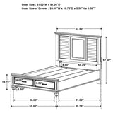 Queen Bed 4 Pc Set - Franco 4-piece Queen Bedroom Set Burnished Oak