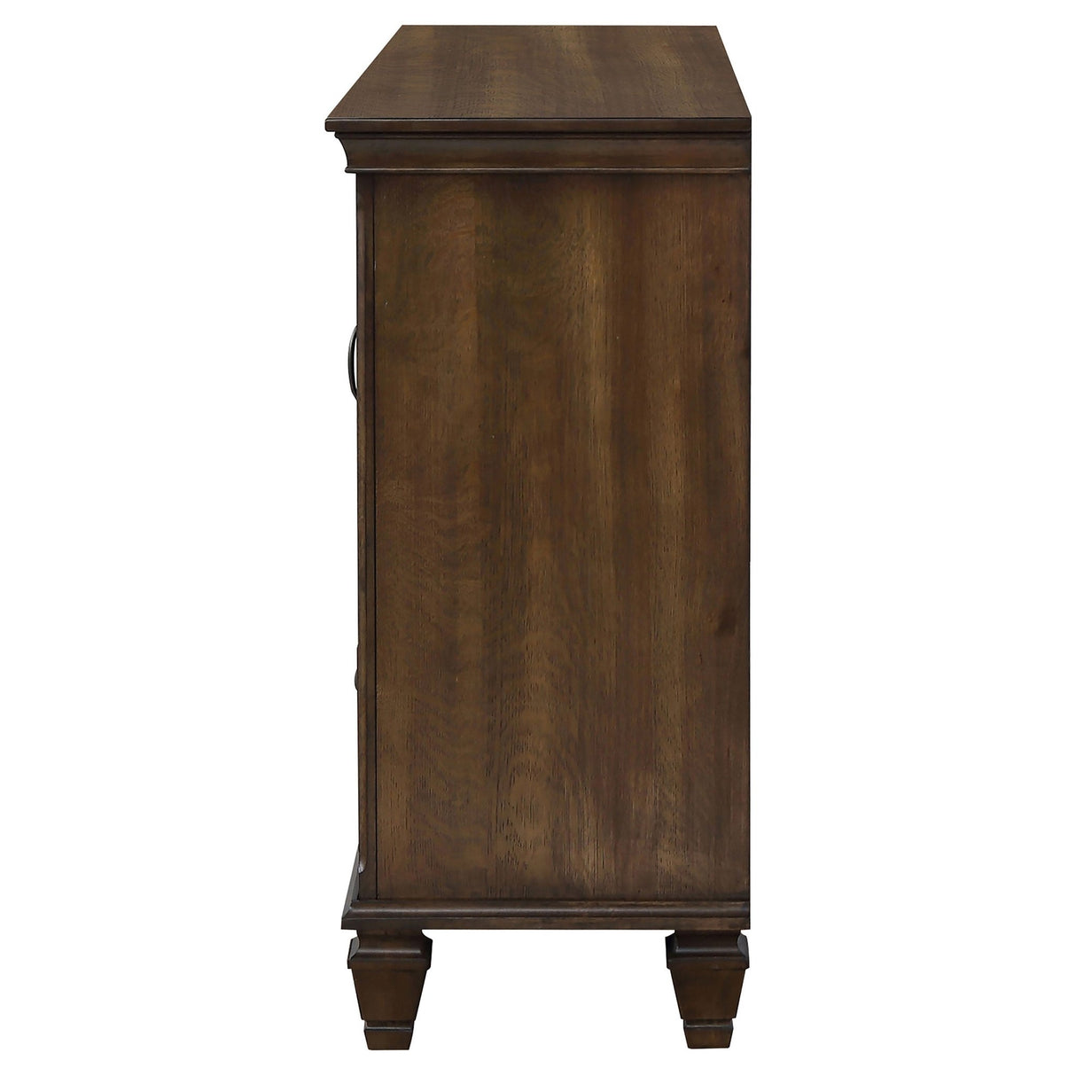 Dresser - Franco 5-drawer Dresser with 2 Louvered Doors Burnished Oak