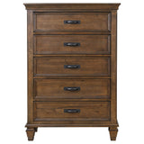 Chest - Franco 5-drawer Chest Burnished Oak