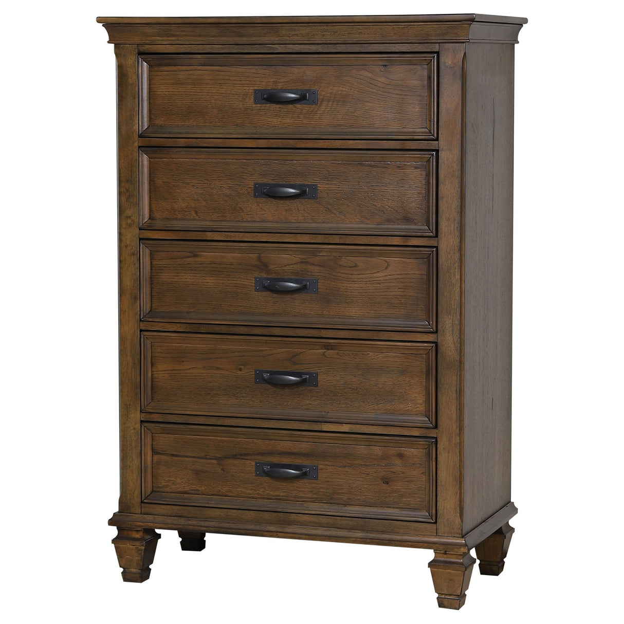 Chest - Franco 5-drawer Chest Burnished Oak