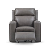 Wyatt Power Recliner With Power Headrest & Lumbar - Gunmetal | Flexsteel