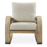 Barbora Wooden Accent Chair - Light Brown / Beige by Uttermost - View 1