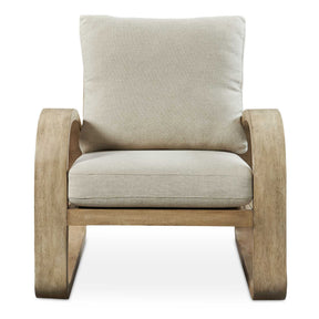 Barbora Wooden Accent Chair - Light Brown / Beige by Uttermost - View 1