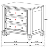 Sandy Beach 4-piece Eastern King Bedroom Set Cream White