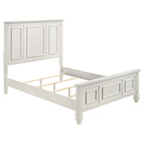 California King Bed 4 Pc Set - Sandy Beach 4-piece California King Bedroom Set Cream White