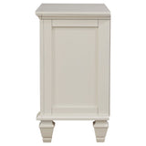 Nightstand - Sandy Beach 3-drawer Nightstand Cream White