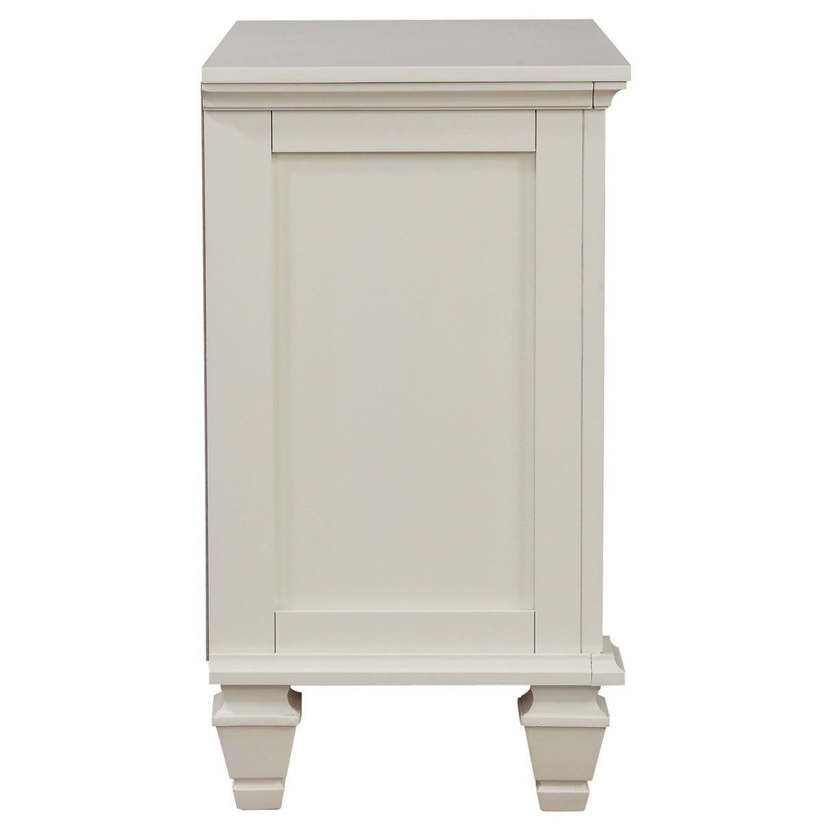 Nightstand - Sandy Beach 3-drawer Nightstand Cream White