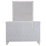 Dresser With Mirror - Sandy Beach 11-drawer Dresser with Mirror Cream White