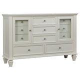 Dresser - Sandy Beach 11-drawer Rectangular Dresser Cream White