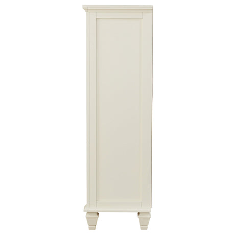 Chest - Sandy Beach 5-drawer Rectangular Chest Cream White
