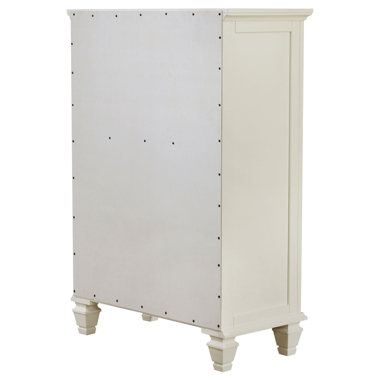 Chest - Sandy Beach 5-drawer Rectangular Chest Cream White