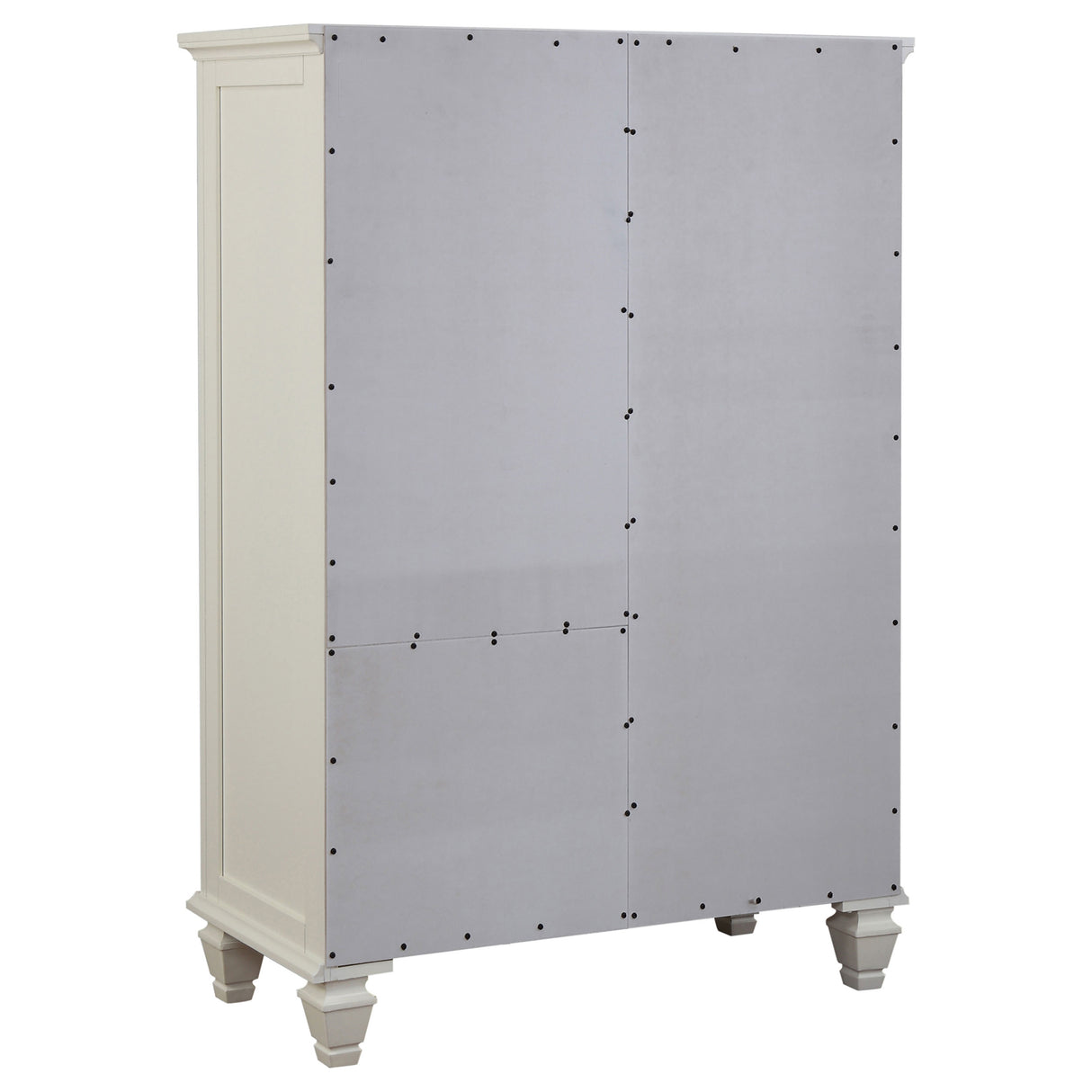 Door Chest - Sandy Beach 8-drawer Door Chest Storage Cream White