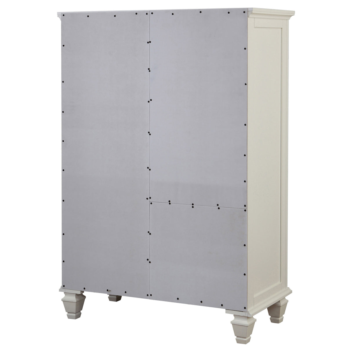 Door Chest - Sandy Beach 8-drawer Door Chest Storage Cream White