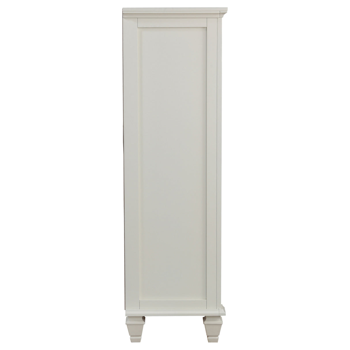 Door Chest - Sandy Beach 8-drawer Door Chest Storage Cream White