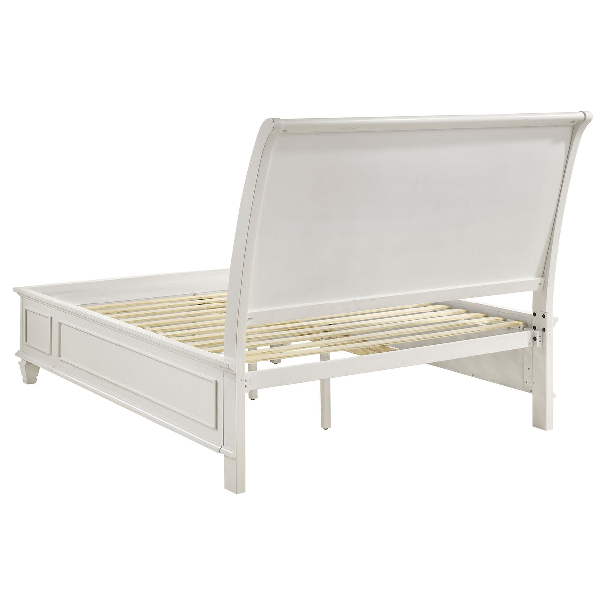 Eastern King Bed 4 Pc Set - Sandy Beach 4-piece Eastern King Bedroom Set Cream White