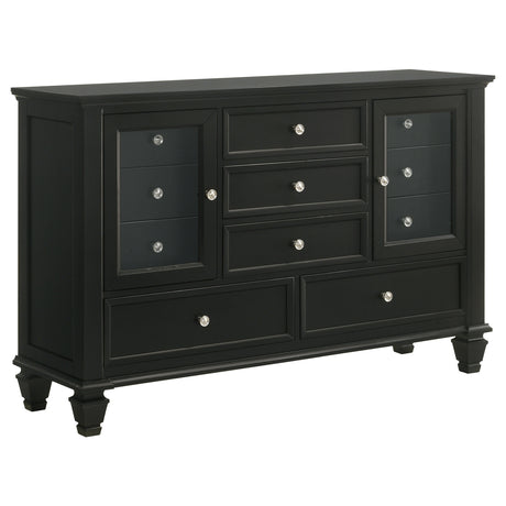 Dresser - Sandy Beach 11-drawer Dresser Black